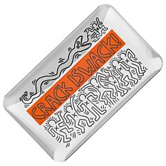 Keith Haring Glass Tray - Crack is Wack 