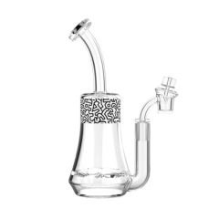 Keith Haring Glass Bubbler - Black & White