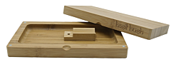 Basil Bush Bamboo Flip Rolling Tray