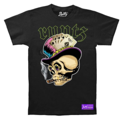 Skull T-Shirt By Runtz - Black