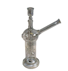 22cm Glass Spiral Bong with Box