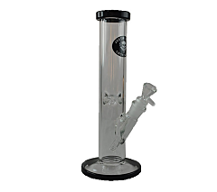 Black Top & Bottom Glass Bong