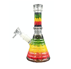 Glass Beaker Bong with Double grind Stem & Glass Bowl 