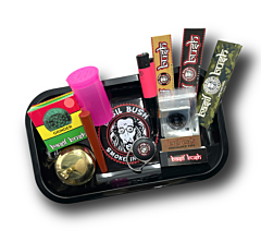 Basil Bush Deluxe Smokers Tray Set with Ashtray