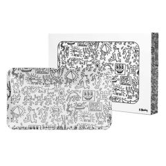 Keith Haring Glass Tray - Black & White 