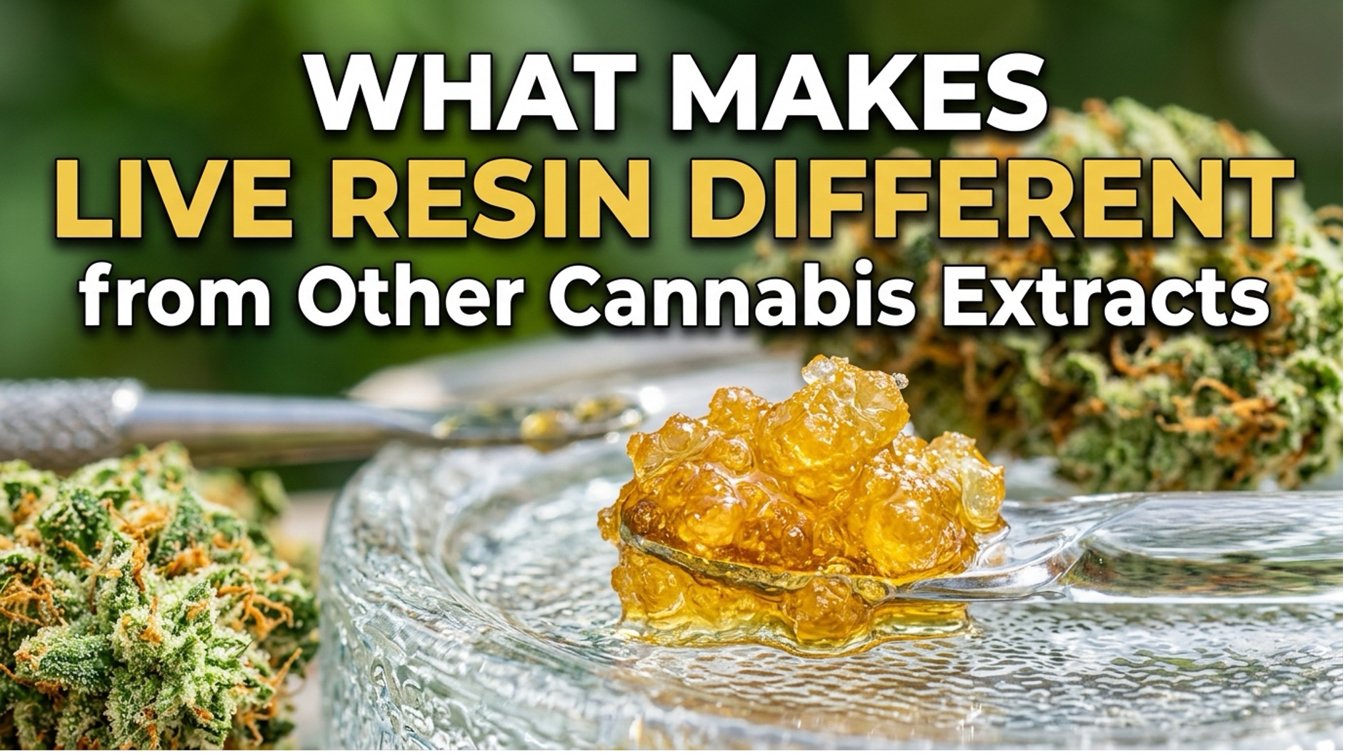 What Makes Live Resin Different from Other Cannabis Extracts